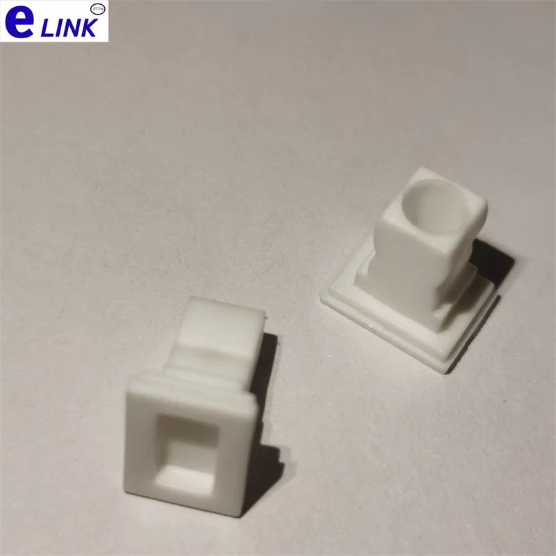 Tapa antipolvo SC 1000 Uds para adaptador SC fibra óptica blanca simplex dúplex SM MM enchufe protector de plasítico suministro de fábrica ELINK - imagen 2