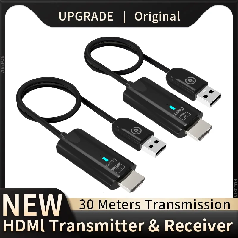 5,8G 1080P 30M inalámbrico Compatible con HDMI transmisor de Audio y vídeo extensor receptor adaptador de pantalla Dongle para TV Box proyector PC - imagen 2