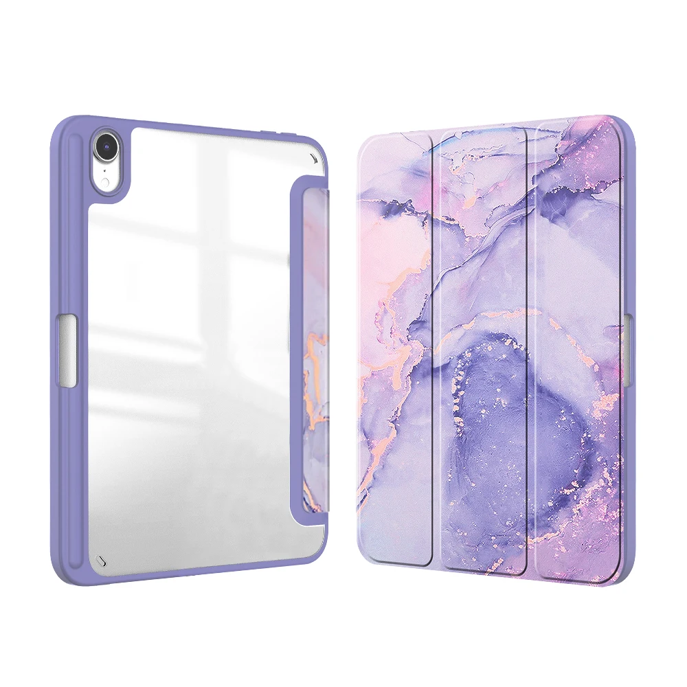 HUWEI Funda para iPad Mini 7 8,3 "A2995 A2996 A2993 Funda con soporte triple para iPad Mini 6 Mini7 Mini A17 Pro Tablet Funda Capa - imagen 2