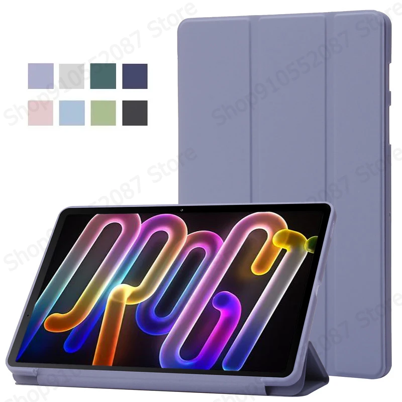 Para Lenovo Xiaoxin Pad Pro GT Funda de 11,1 pulgadas triple PU Leaher soporte trasero suave Funda para tableta Xiaoxin Pad Pro GT Funda tb710fu