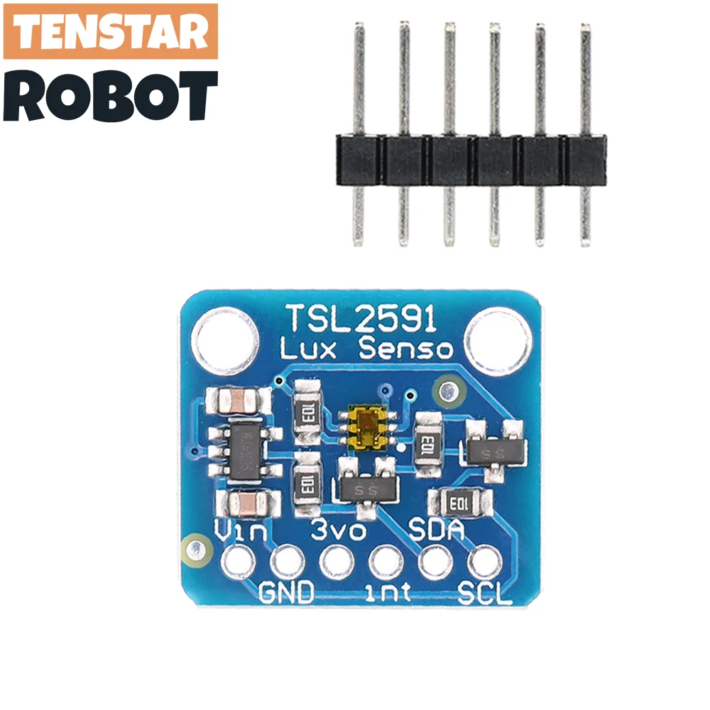 TENSTAR TSL2591 IIC I2C Módulo de ruptura de Sensor de luz Sensor Digital LUX de rango dinámico alto TSL25911FN 3,3 V 5V Diy electrónico - imagen 2