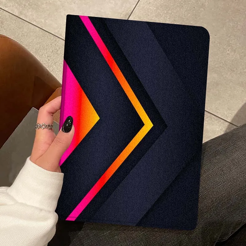 Líneas creativas artísticas para iPad Pro Air Mini 1 2 3 4 5 6 7 7th 8th 9th 10th 11th 10,2 9,7 10,5 10,9 11 12,9 funda para tableta - imagen 3