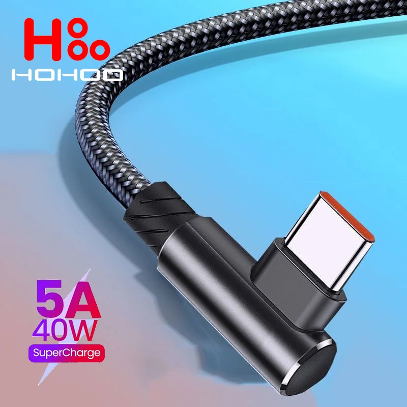 El ángulo de 90 grados del cable C a USB de tipo USB de 100W está disponible para iPhone 15 pro Max iPad pro Xiaomi 14 13 pro redmi k70 60 50 pro Huawei p70 pro mate 60 50 pro oneplus vivo Fast charge tipo C fecha WIR