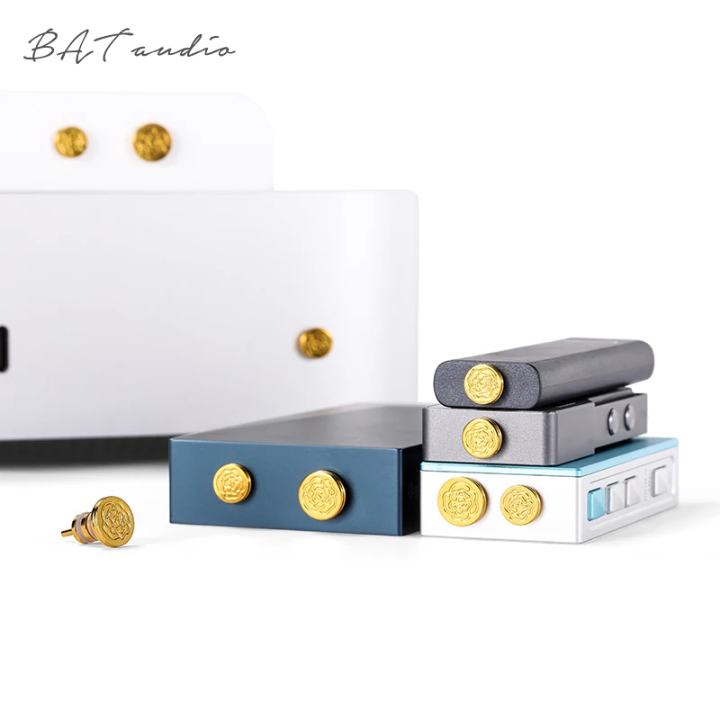 Tapón antipolvo con orificio para auriculares de Audio BAT, reproductor Hifi de cola pequeña, MAC, teléfono portátil, tapón antipolvo de 3,5mm y 4,4mm, tapón antipolvo de latón chapado en oro - imagen 5