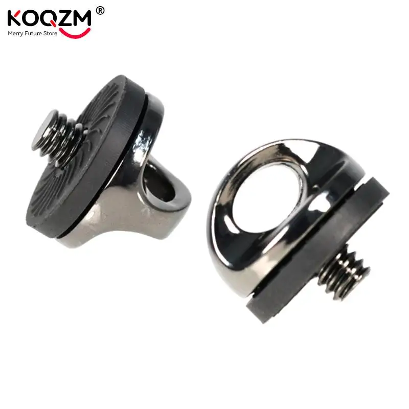Adaptador de conexión de tornillo para cámara SLR, correa de hombro, tornillo de seguridad, anillo de conexión de correa de mano para cámara rápida, 1/4"