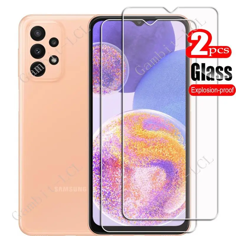 Para Samsung Galaxy A23 4G Protector de vidrio templado en SM-A235F SM-A235M Protector de pantalla de 6,6 pulgadas película de cubierta de teléfono inteligente