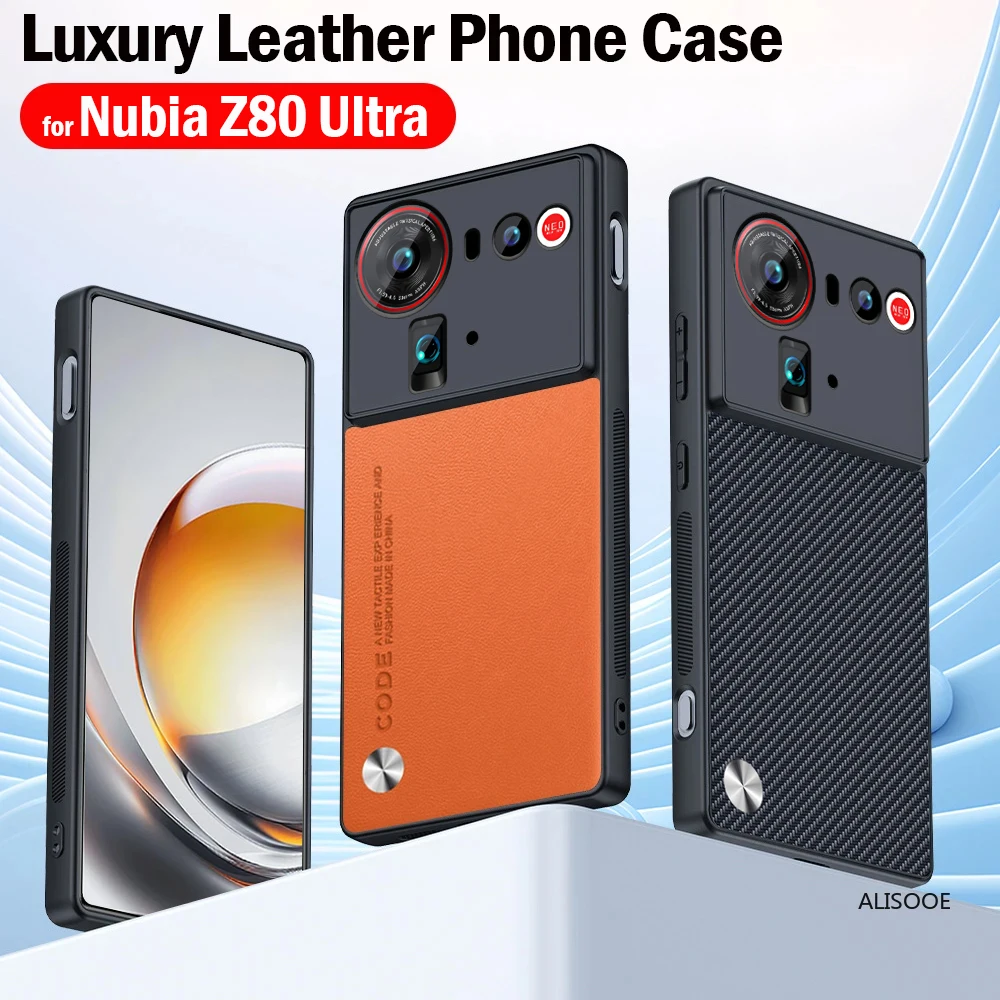 Funda de lujo para ZTE Nubia Z80 Ultra Z70 Z60 Ultra 5G Funda protectora de cuero PU de alta calidad Capa a prueba de golpes - imagen 2