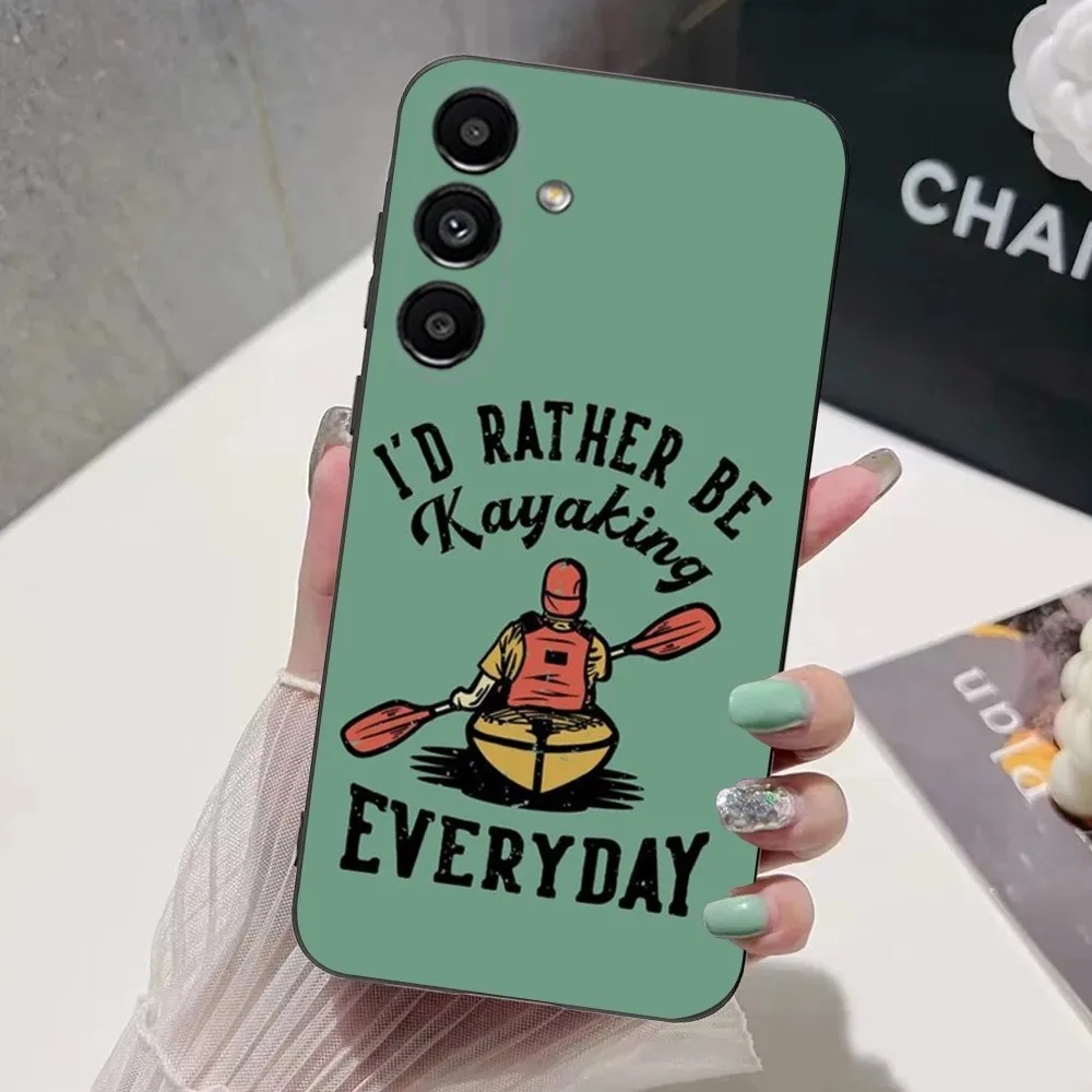 Funda de teléfono para kayak Sprot, cubierta suave negra para Samsung S24,S21,S22,S23,S30,Ultra,S20,Plus,Fe,Lite,Note,10,9,5G - imagen 4