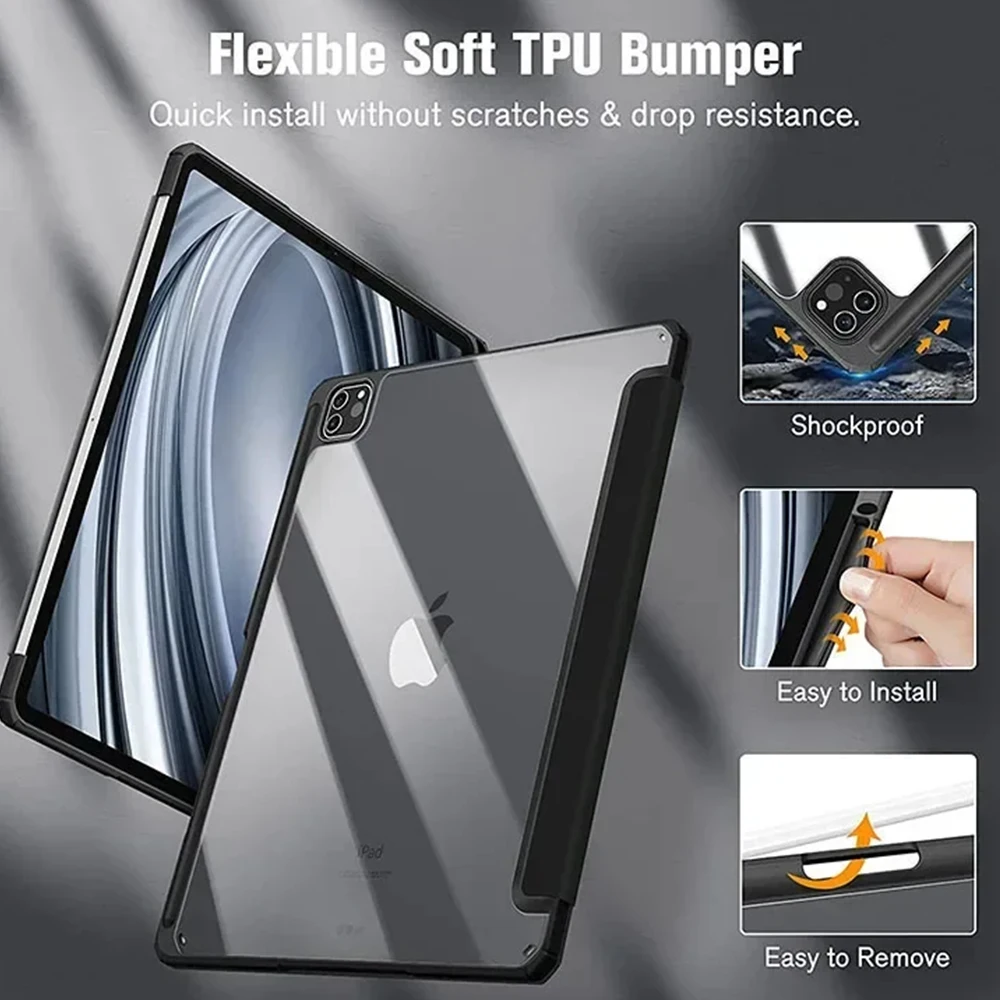 Para IPad Air 11 M2 2024 funda para Ipad IPad 10,9 Air 5th 4th Gen IPad Pro 11 M4 2024 M2 Air13 IPad 9th Air 1 2 accesorios para Ipad - imagen 2