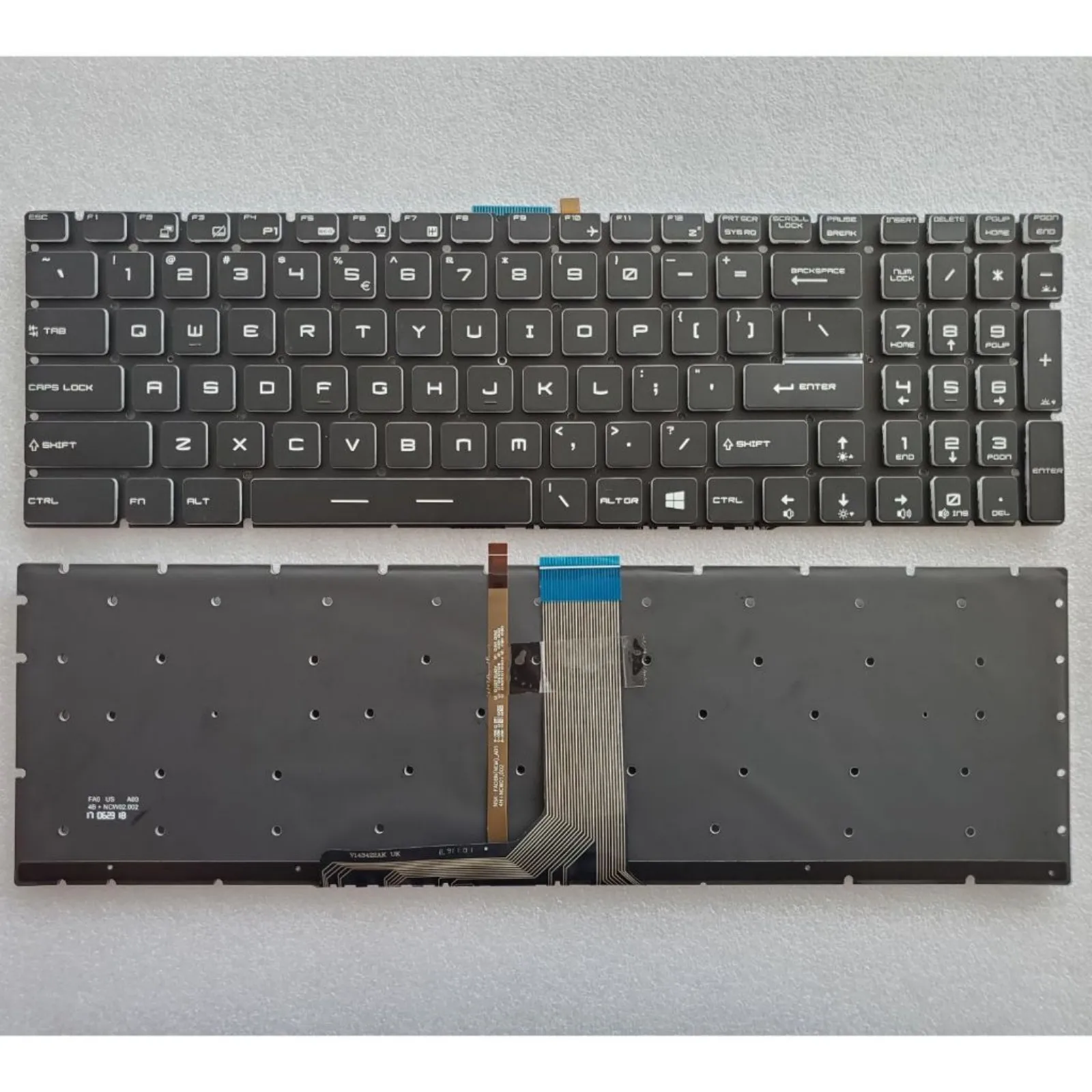 US RU SP para MS-16J2 MS-16J3 MS-16J4 MS-16J5 MS-16J6 MS-16J9 MS-16JB MS-16H3 MS-16H5 MS-16H4 MS-16H6 MS-16H7 MS-16H8 Keyb para ordenador portátil - imagen 3