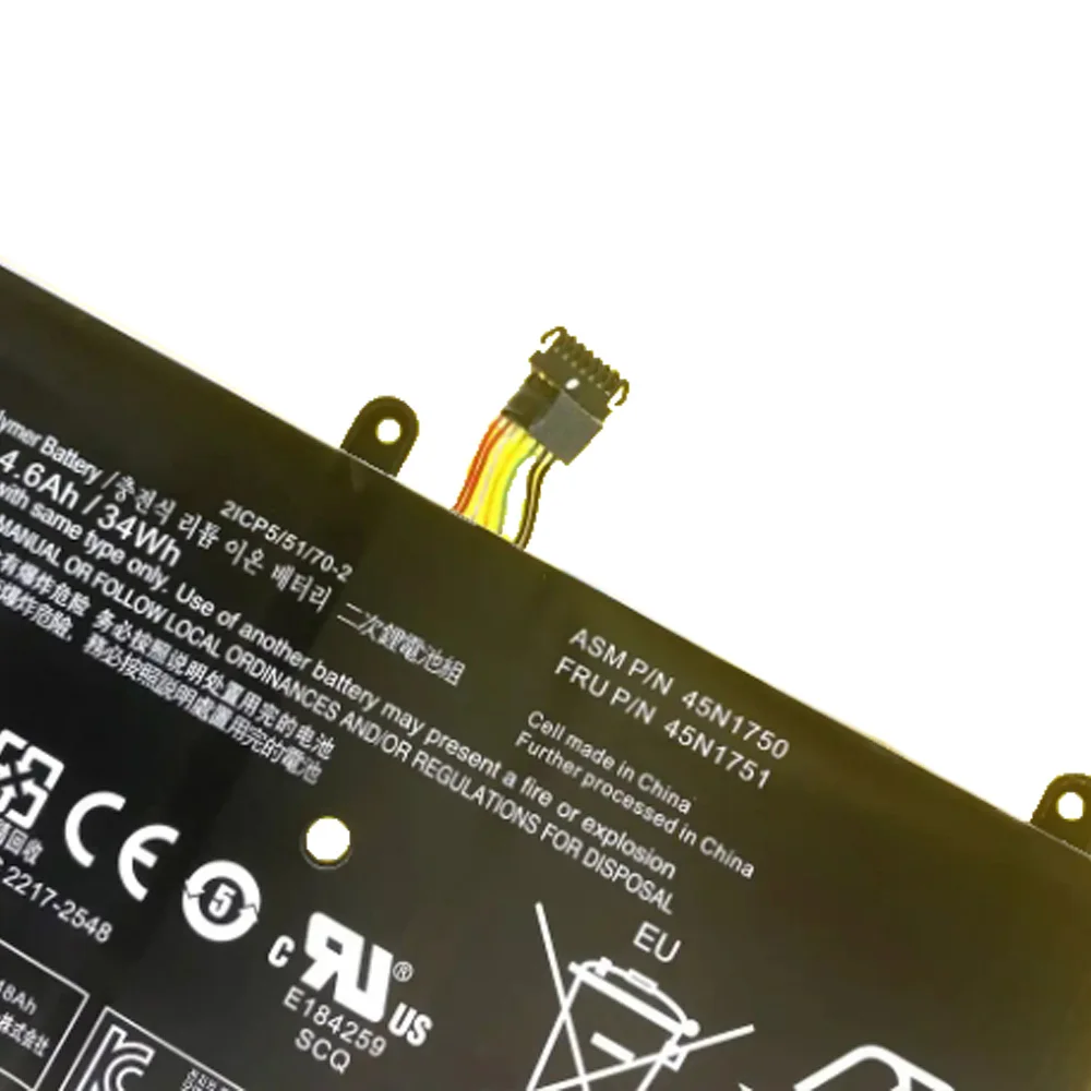 45N1750 7,4 V 34Wh 4600mAh para Lenovo Yoga 11E batería del ordenador portátil 45N1751 45N1748 45N1749 SB10J79001 20D9A008CD - imagen 4