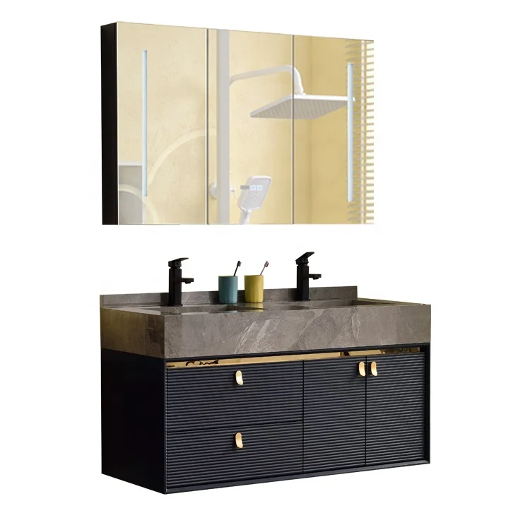 Con fabricación de etiquetas privadas, gabinete con espejo, espejo de baño, nuevos diseños, tocadores de baño - imagen 3