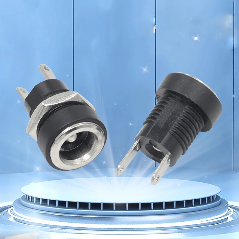 Toma de interfaz de alimentación CC con asiento madre roscado DC-022B 5525/5521 - imagen 4