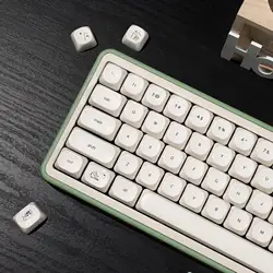 Teclas PBT MOA 124 – Diseño Gatito Blanco Leche con Perro para Mecánicos