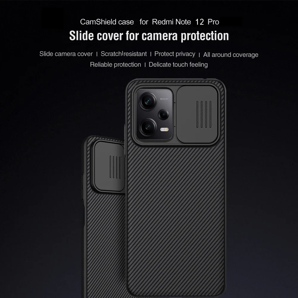 Para Xiaomi Redmi Note 12 Pro Plus / 12 Pro 5G / 12 Pro 4G funda Nillkin lente de protección de cámara 360 cubierta trasera Camshield - imagen 2