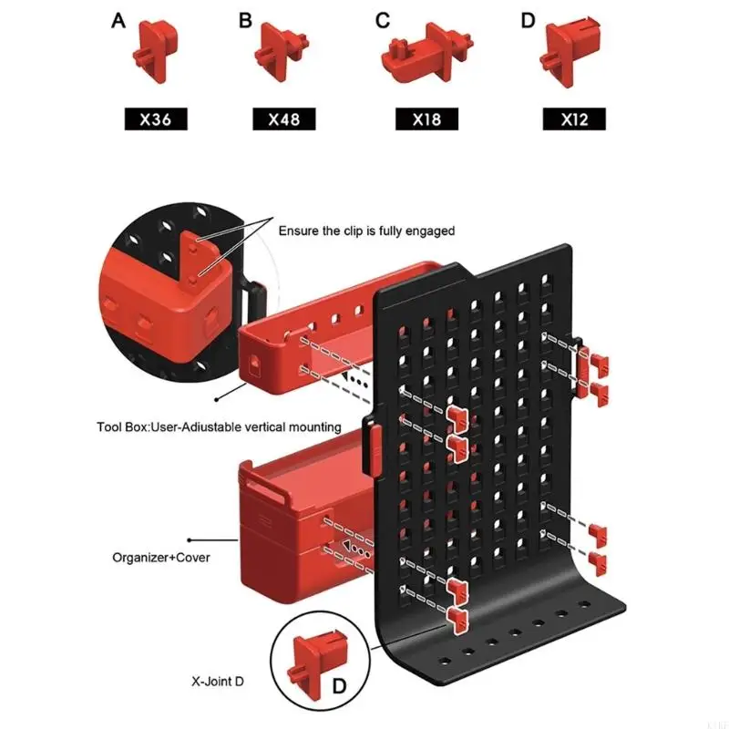 Solución almacenamiento Keycap Pegboard para entusiastas los teclados que ofrece adaptabilidad a múltiples escenarios K1KF - imagen 4