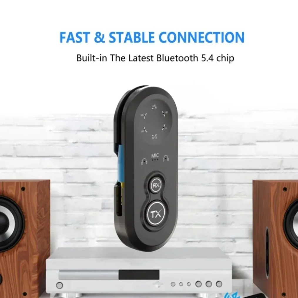 Transmisor Bluetooth 5,4 APTX HD LL adaptador de Audio inalámbrico USB adaptable de baja latencia óptico Coaxial AUX para PS4 PC TV altavoz - imagen 3