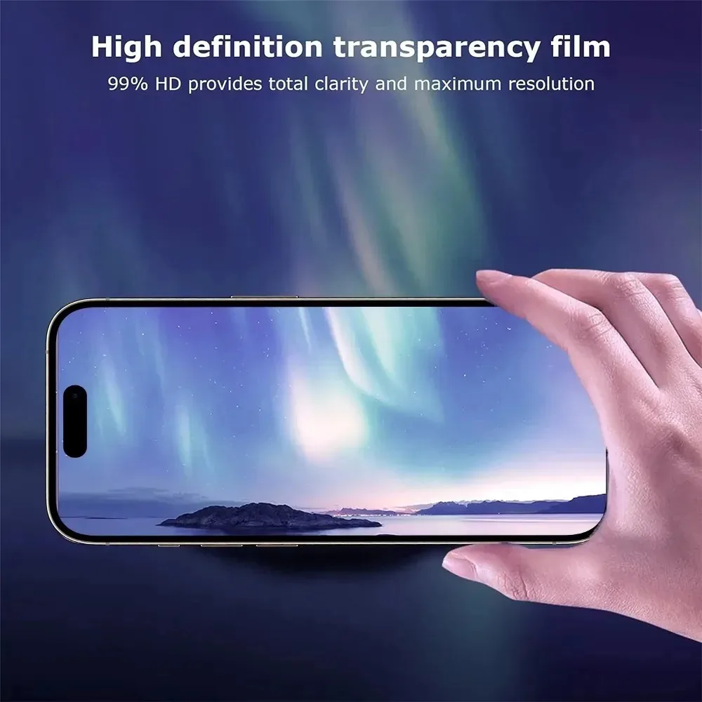 1-4 Uds 17PM película de hidrogel para IPhone 17 16 Pro MAX protectores de pantalla de aire HD películas suaves transparentes antiarañazos para iPhone 17Air 16e - imagen 3