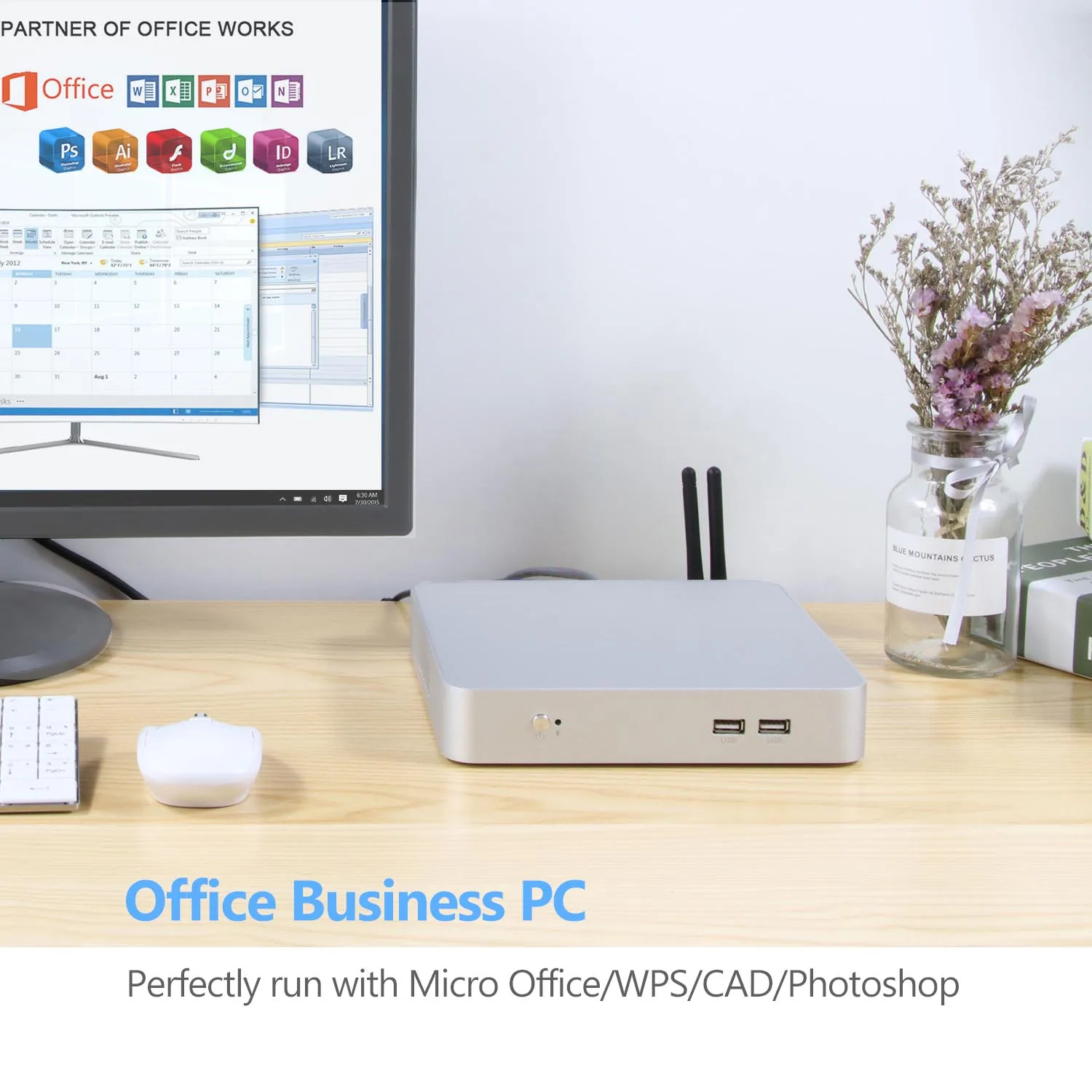 XCY-Mini Pc Intel Core i5 4200U i7 4500U, microordenador de oficina, Linux, Tv Box, Minipc, HDMI, VGA, WiFi, Gigabit, Ethernet, PC de escritorio - imagen 2