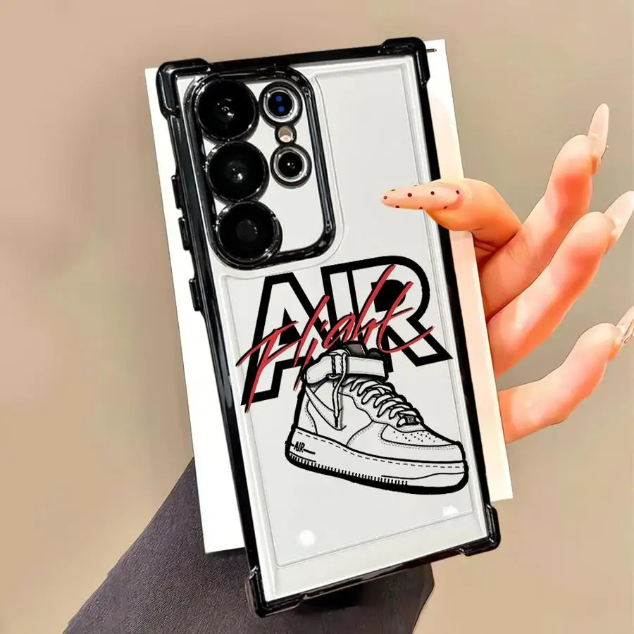 Zapatillas AIR, zapatos deportivos, funda de teléfono para Samsung Galaxy S20 FE S25 Edge S22 Ultra S23 S21 Plus S24, funda transparente - imagen 2