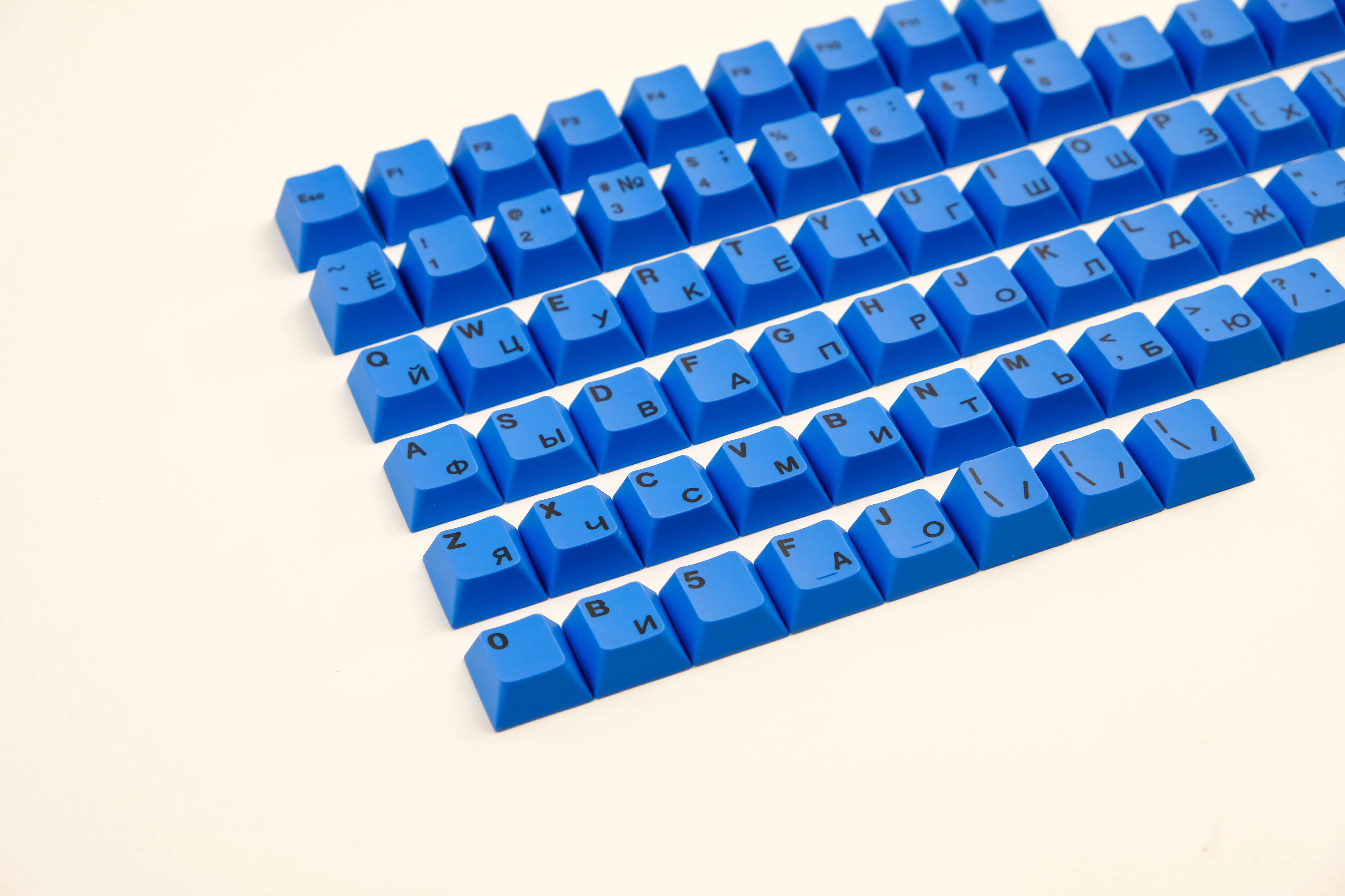 Teclas PBT RGBY, perfil de cereza, gris, rojo, azul, letra numérica rusa, sublimación de tinte para teclado mecánico MX - imagen 4