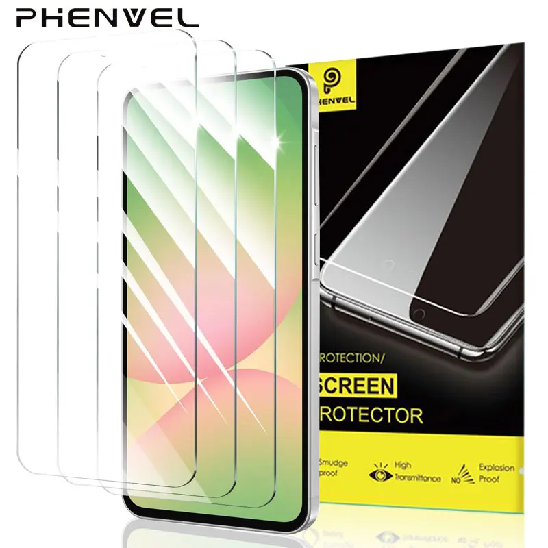 Protector de pantalla de vidrio templado completamente transparente para Samsung Galaxy A56, A36, A35, A55 vidrio protector antirrotura - imagen 2
