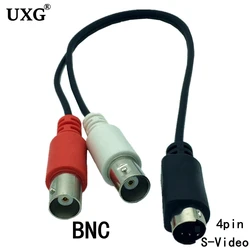 Adaptador S-Video Y Macho 4 Pines a BNC Hembra – S-VHS