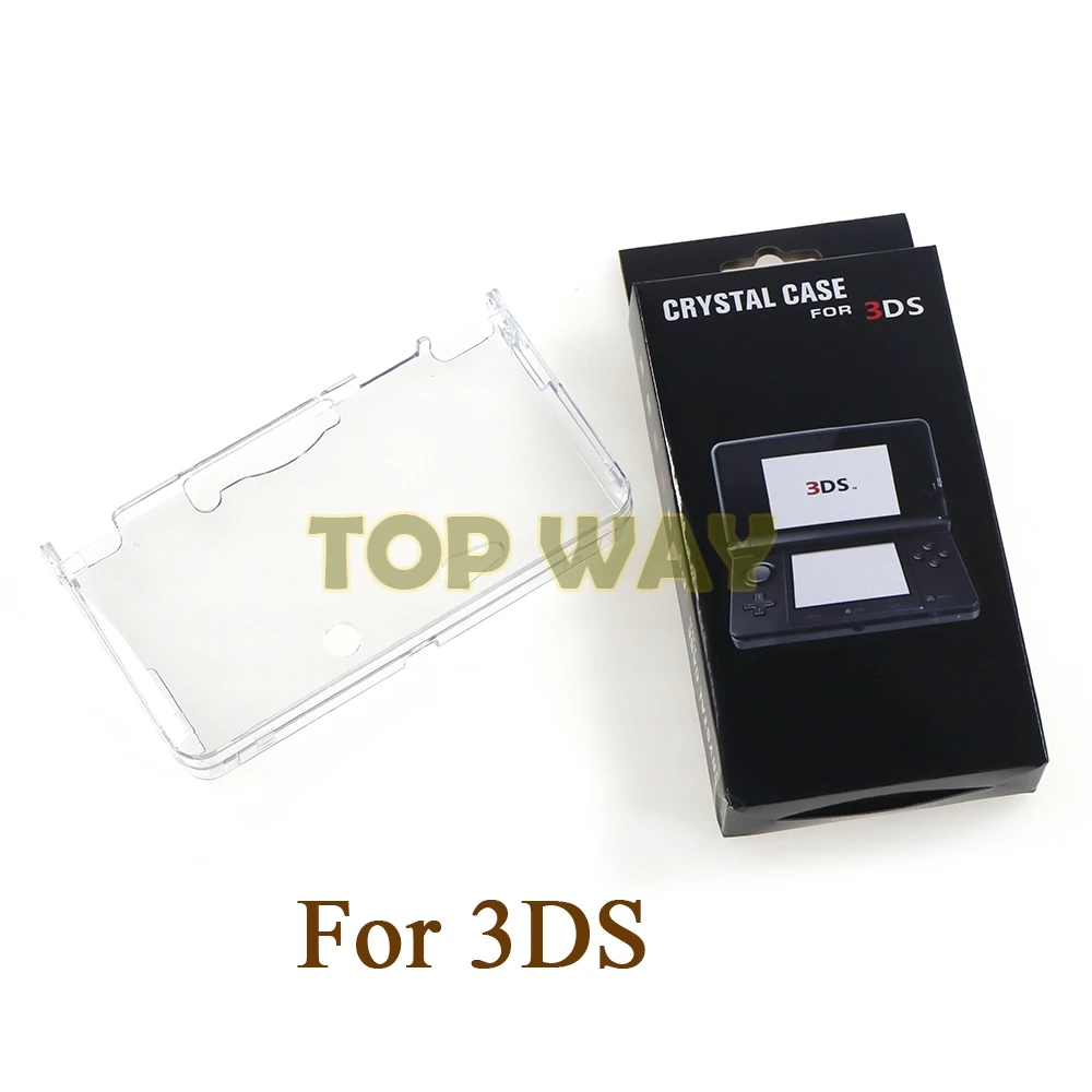 1 Uds. Funda protectora dura de cristal transparente de plástico transparente para 3DS - imagen 2