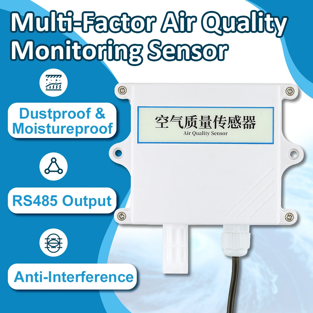 Módulo Sensor PM2.5 PM10 Probador de Calidad del Aire IP65 Transmisores de concentración de partículas de smog RS485 4-20mA 0-5V Detección 0-10000ug - imagen 3