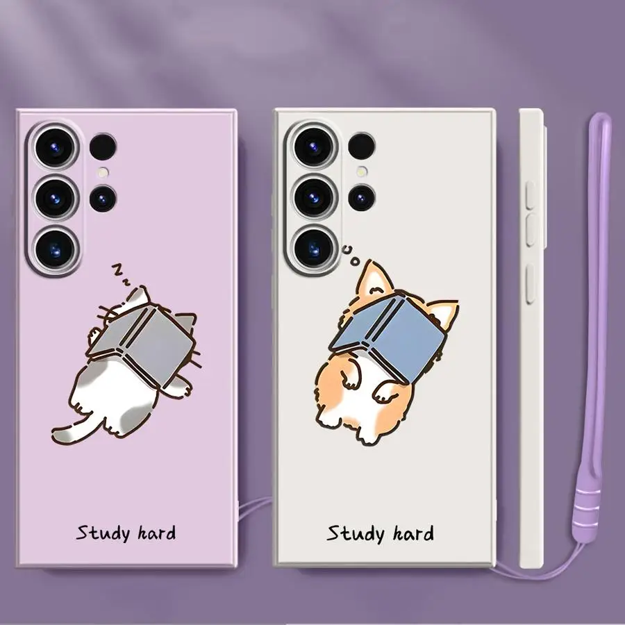 Funda blanda para Samsung Galaxy S24 FE S22 Ultra S25 Edge Note 20 10 Ultra S20 S23 S21 Plus animales de ocio