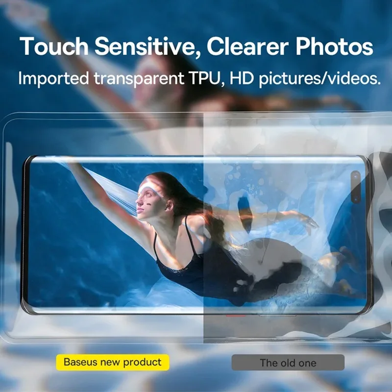 Baseus IPX8 funda impermeable para teléfono para IPhone 13 12 Samsung Xiaomi Universal natación submarinismo bolsa para teléfono funda - imagen 5