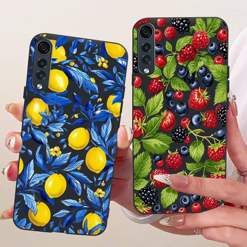 Para LG funda de terciopelo LMG910EMW Popular flor suave funda de silicona a prueba de golpes para LG Velvet 5G UW LM-G900N Coque en LGVelvet Fundas - imagen 3