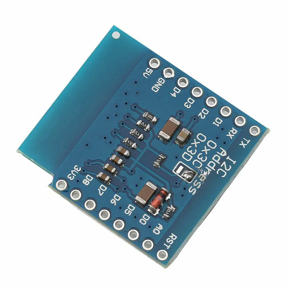 Escudo de pantalla LCD LED OLED de 0,66 pulgadas Compatible con WEMOS D1 MINI ESP32 64X48 pantalla de 0,66 pulgadas módulo oled de 0,66 "IIC I2C - imagen 3