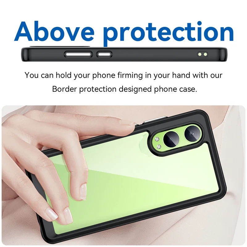 Funda transparente colorida de TPU para OnePlus Nord CE 4 Lite 5G, funda protectora transparente, Coque Capa - imagen 4