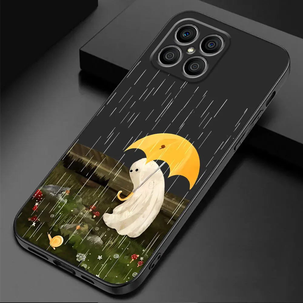 Armadura Shell funda de teléfono para Honor X8a X6a X7 X9a 90 Pro 8X X6 X8 70 Magic5 Lite Magic5 funda Little Ghost TPU suave - imagen 2