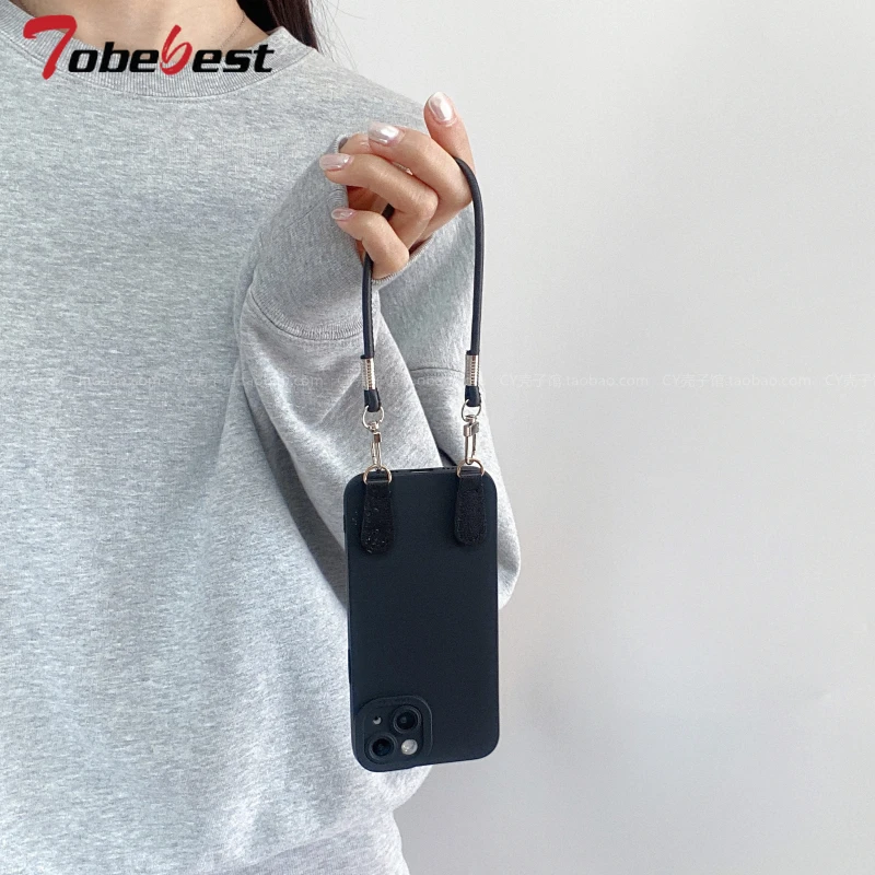 Funda con correa para muñeca de mano con cordón cruzado para Huawei Honor Magic 7 6 5 4 3 Pro, funda de silicona - imagen 2