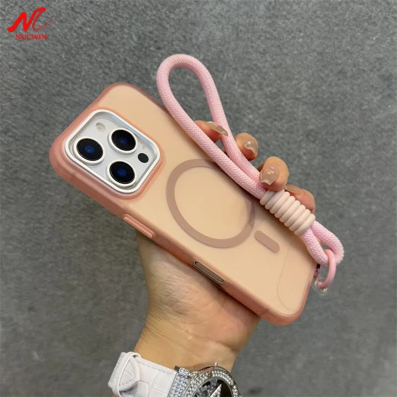 Funda de parachoques con patrón de neumáticos de negocios para iPhone 16, 14, 15 Plus, fundas Magsafe para iPhone 13, 12, 11, 14, 15 16 Pro Max, funda con correa para la muñeca - imagen 2