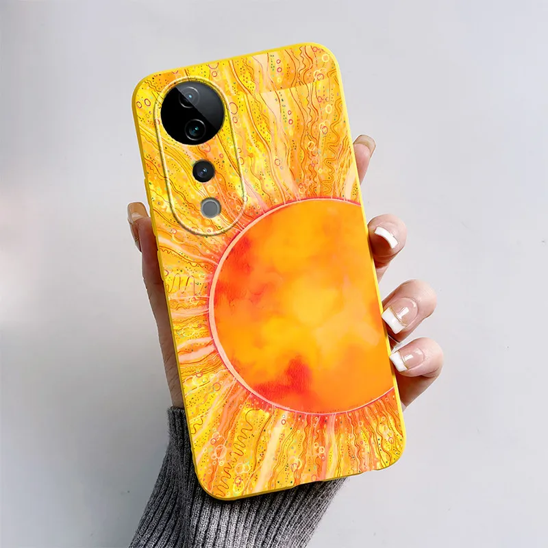 For VIVO V40 Pro V40Pro 5G Back Cover Cute Cartoon Cat Fox Painted Silicone Phone Case For VIVO V40 V 40 Pro Funda Coque Cases - imagen 5