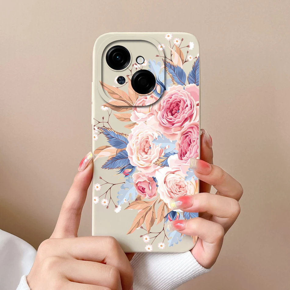 Funda sencilla para Tecno Pop 9/Spark Go 1/Spark Go 2025, funda de teléfono de silicona líquida suave, protección de lente mejorada, fundas traseras - imagen 5