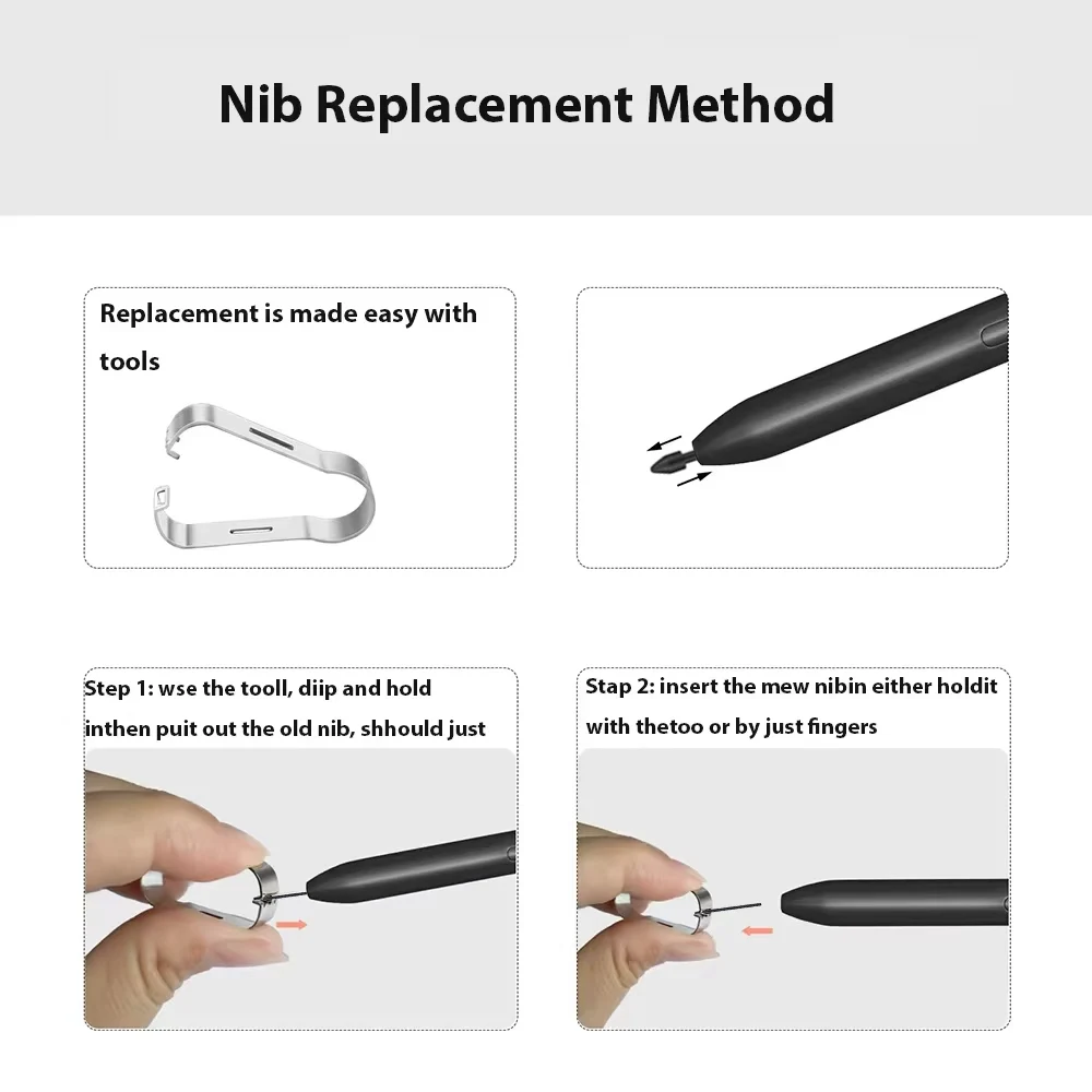 S Pen para Samsung Galaxy Tablet Tab S6 S6Lite S7 S7 + S8 S8 + S9 S10 S9 + S8 S9Ultra S7 S9FE 4096 Dibujo de rechazo de palma de presión - imagen 5