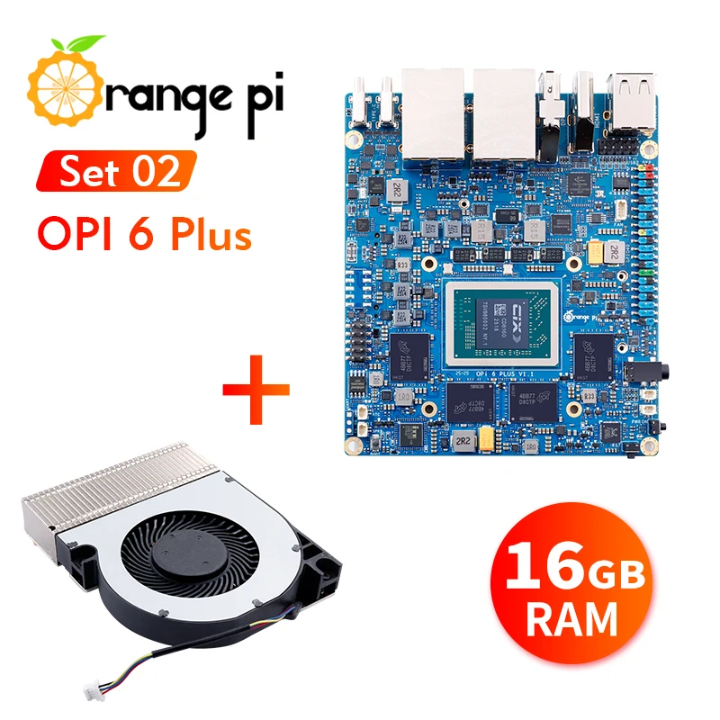 Orange Pi 6 Plus CD8180/CD8160 SoC procesador de 12 núcleos y 64 bits NPU 45TOPS computación AI Dual NVMe SSD USB 3,0 compatible con OpenHarmony - imagen 4