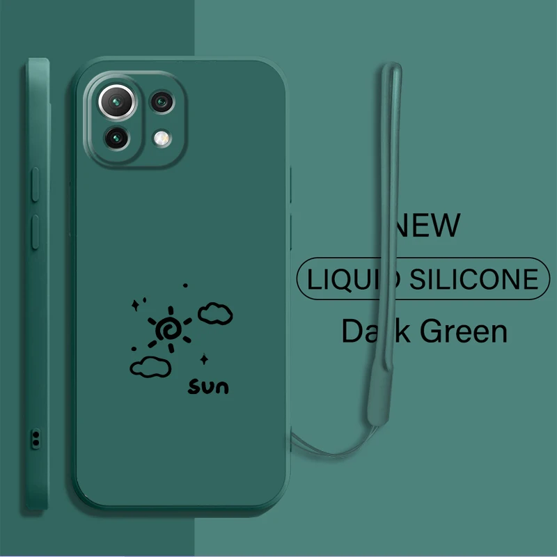 Funda de teléfono con diseño de Luna y sol para Xiaomi Mi 11 12 Lite 10T 11T 12T Pro 13 - imagen 2