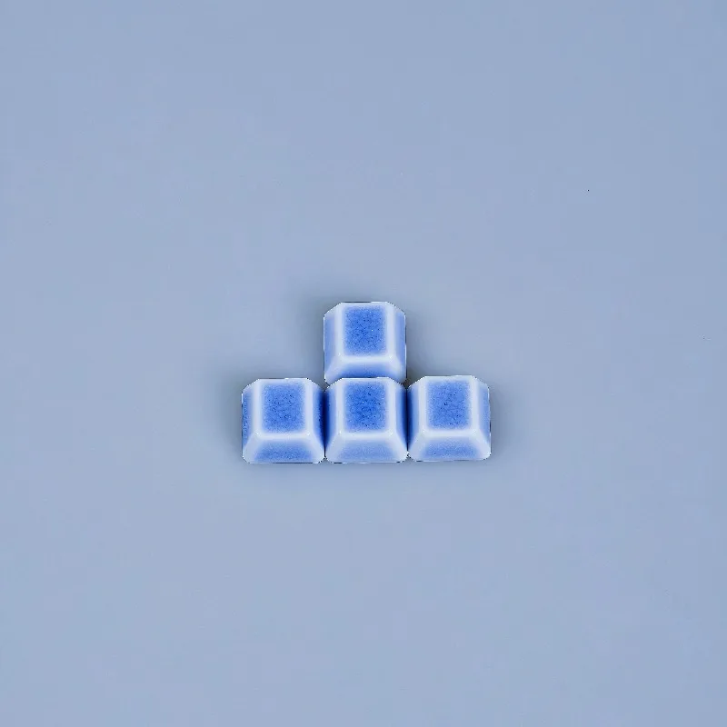 Juego de teclas con tema de cerámica, teclas de punto personalizadas, tapa de teclado con perfil de cereza WASD para accesorios de teclado mecánico para juegos - imagen 2