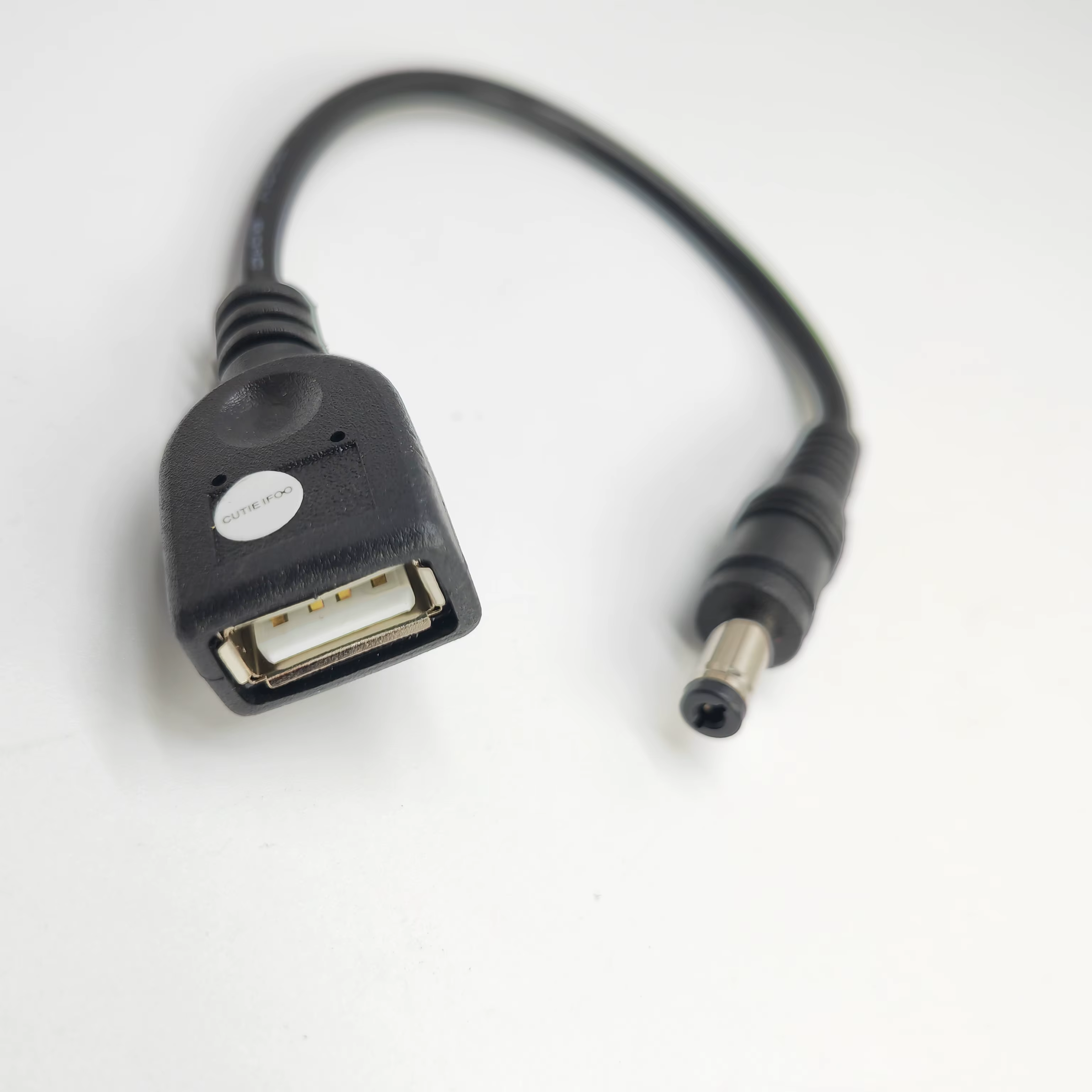 Adaptador DC 5,5x2,1 mm Macho a USB-A Hembra - Extensor 12 cm - imagen 5