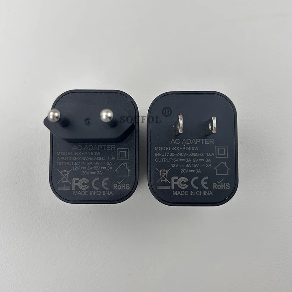 Cargador rápido de 60W para consola de juegos Switch, enchufes estándar, accesorios de fuente de alimentación para enchufe de EE. UU./UE - imagen 5