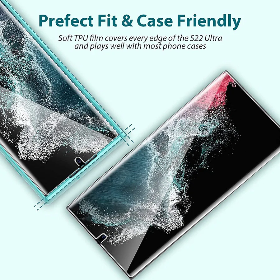 Protector de pantalla curvado 3D para móvil, película de hidrogel Ultra 5G para Samsung Galaxy Note 20, S20, S21, S22, S8, S9, S10, Note 10 Plus, 4 Uds. - imagen 5
