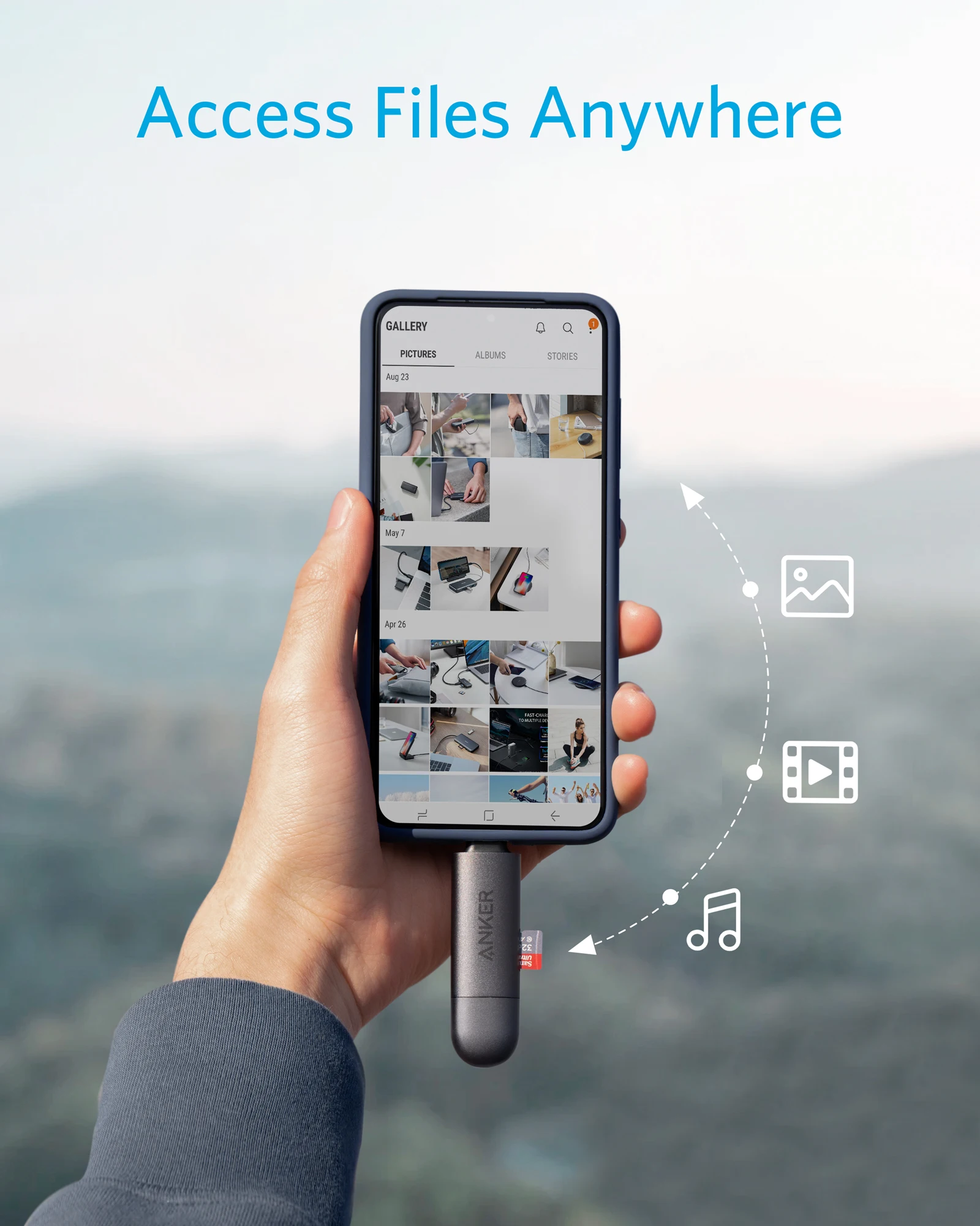 Lector de tarjetas SD Anker USB-C y USB 3.0, lector de tarjetas de memoria PowerExpand+ 2 en 1 con conectores duales, para SDXC, SDHC, SD, MMC - imagen 5