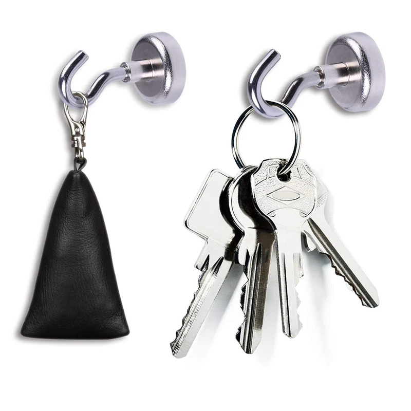Potente gancho magnético, gancho magnético fuerte, gancho para colgar en la pared, colgador para colgar llaves para organización de almacenamiento de cocina y hogar - imagen 3