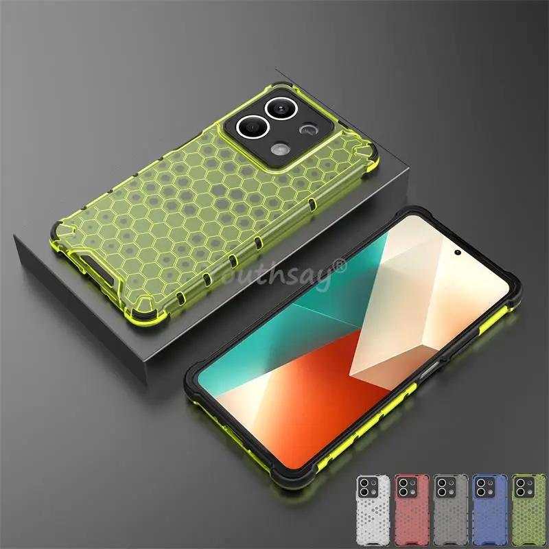 Funda a prueba de golpes para Xiaomi Redmi Note 13, carcasa translúcida de TPU, protección de PC