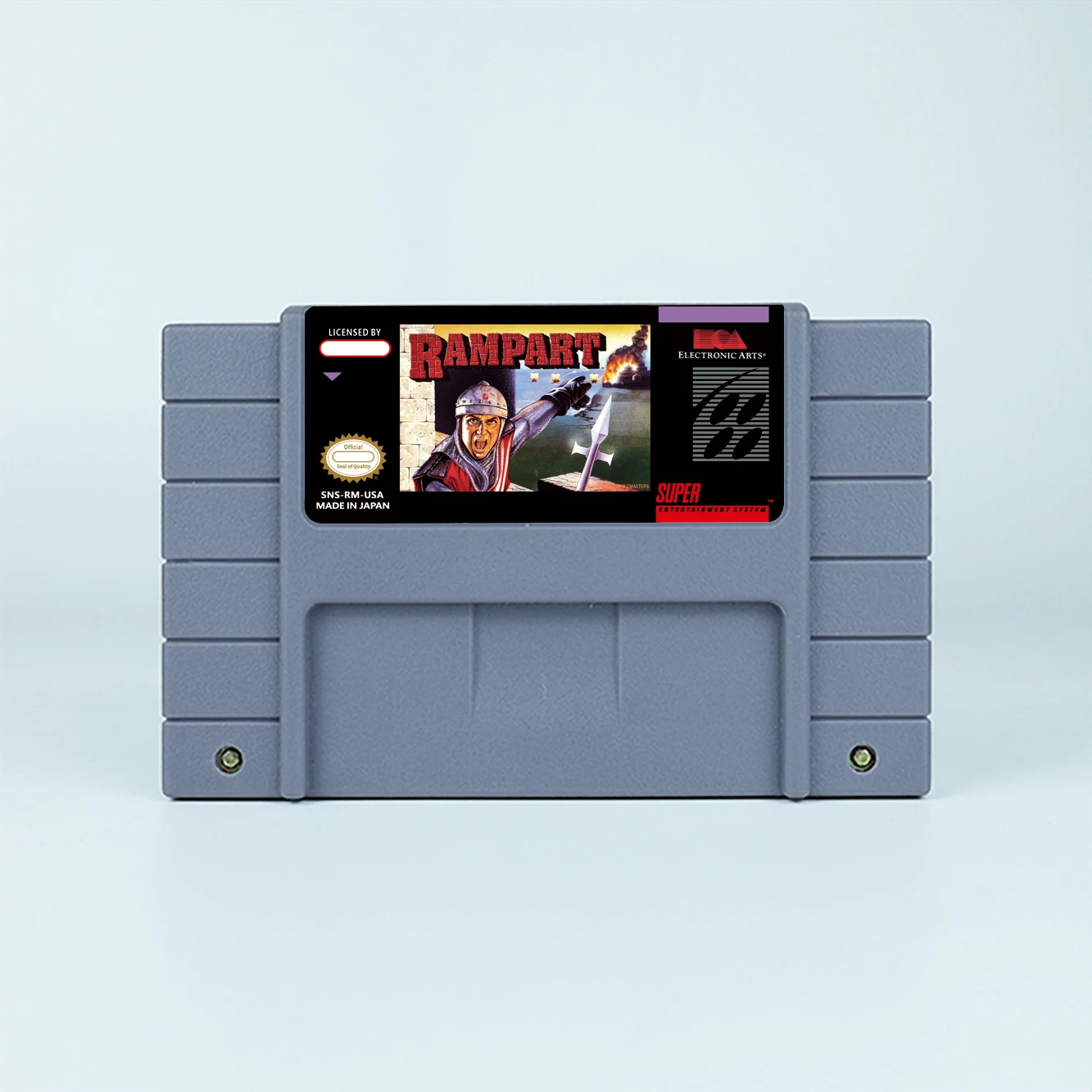 Juego de acción Rampart para tarjeta de juego SNES de 16 bits para consola de videojuegos SNES versión NTSC de EE. UU. PARA Nintendo